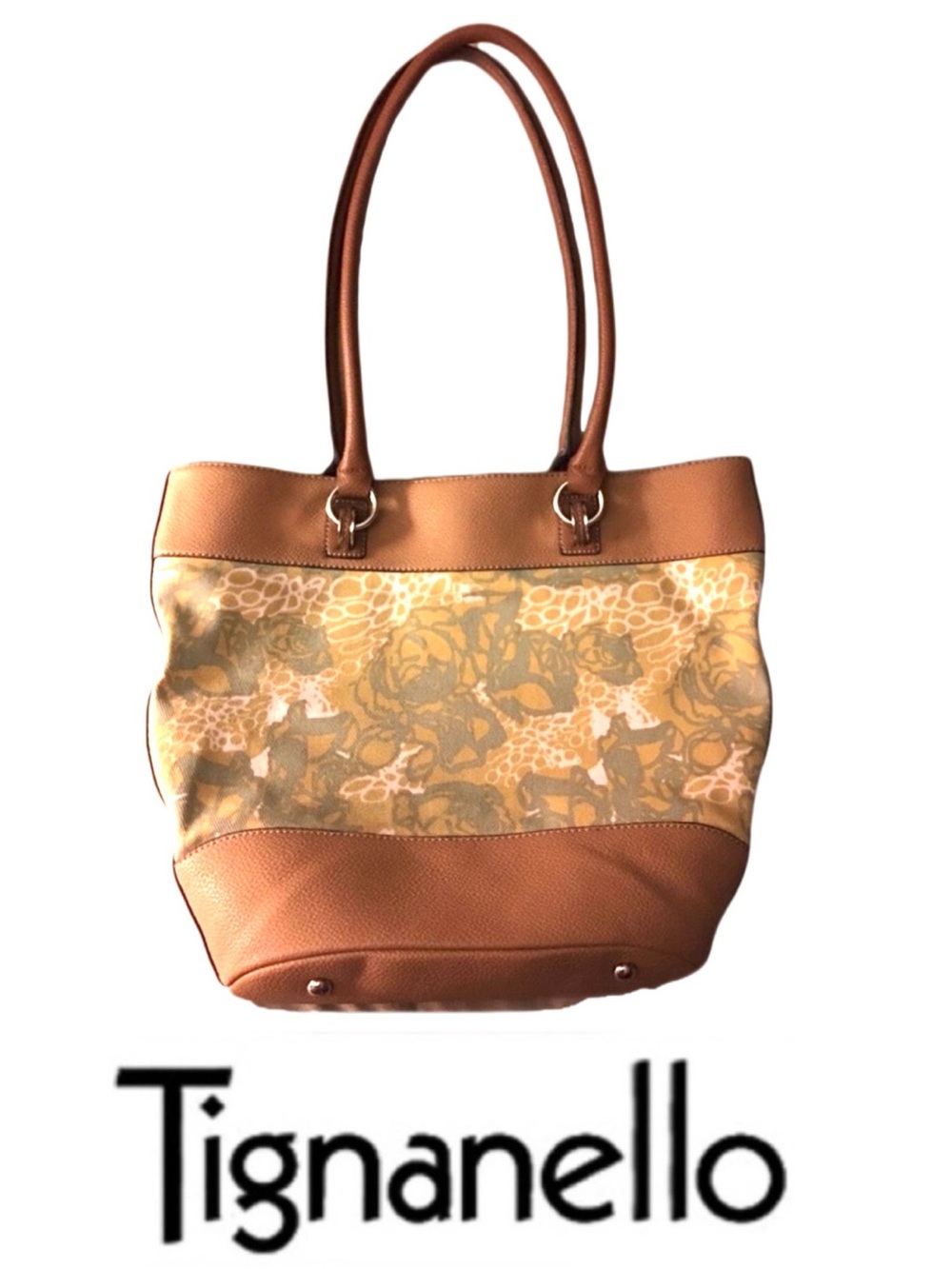 Beautiful Bag in Leather & Denim